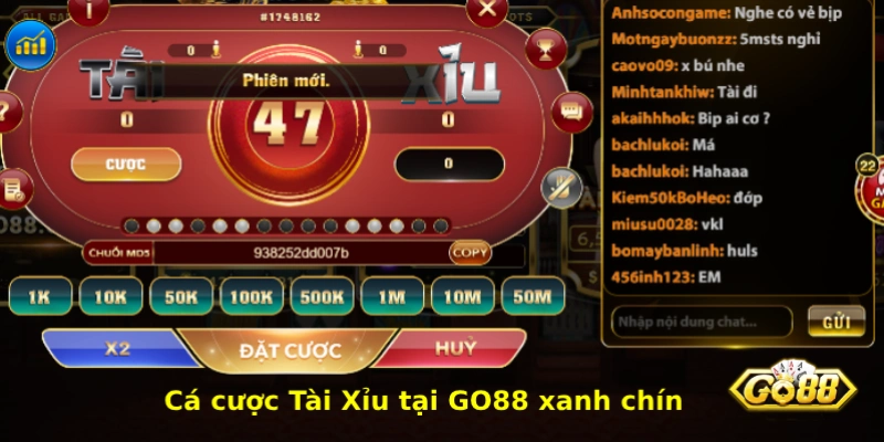 chơi game tài xỉu go88