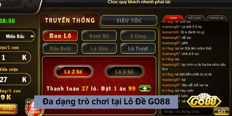 trò chơi lo đề go88