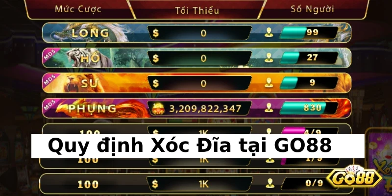 xóc đĩa go88 quy định