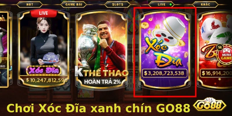 xóc đĩa tại go88 xanh chín